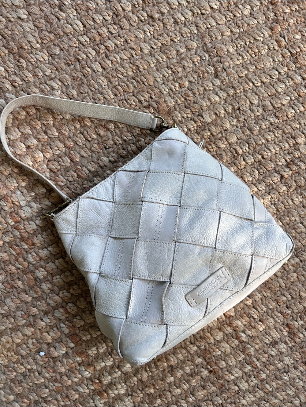 Woven Leather Shoulder Bag by American Leather Co.